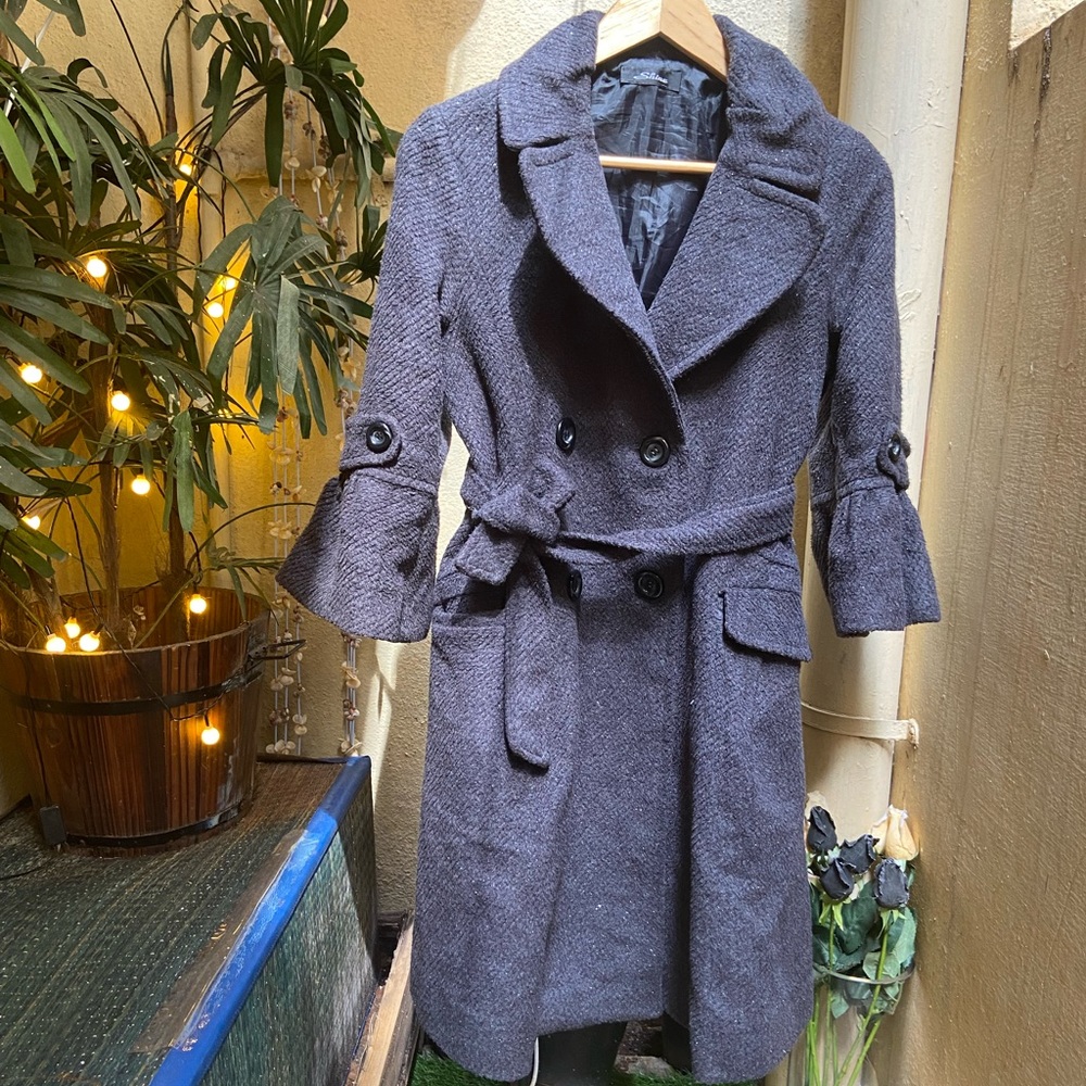 Casual Belted Capris Coat. Size - M - Picture 3 of 15